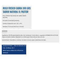 Rull de formatge de vaca EL PASTOR, rull 100 g