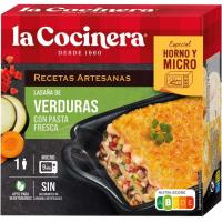 Lasaña de verduras LA COCINERA, caja 280 g