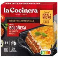 Lasaña a la boloñesa LA COCINERA, caja 280 g