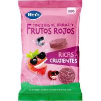 Tortitas de arroz de frutos rojos HERO, bolsa 40 g