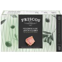 Ventresca de atún claro en aceite de oliva FRISCOS, lata 111 g