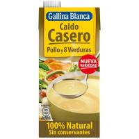 Brou de pollastre i 8 verdures GALLINA BLANCA, brik 1 litre