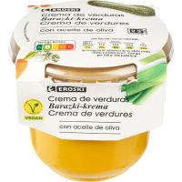 Crema de verduras EROSKI, tarrina 350 g