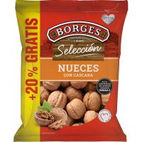 Nuez con cáscara california BORGES, bolsa 500+100 g de regalo