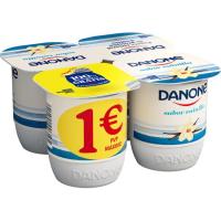 Iogurt sabor vainilla DANONE, pack 4x120 g