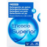 Detergent en pols eficàcia EROSKI, 65 dosi