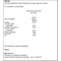Aceituna arbequina BLAI PERIS, frasco 180 g