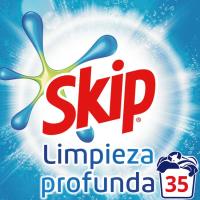 Detergente en polvo SKIP CLEAN, maleta 35 dosis