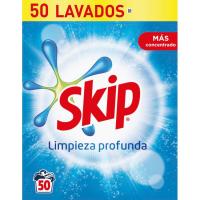 Detergente en polvo SKIP CLEAN, maleta 50 dosis