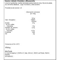 Formatge ratllat Cheddar-Mozzarella ARLA Finello, bossa 175 g