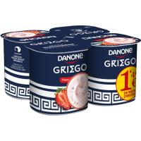 Griego de fresa DANONE, pack 4x110 g