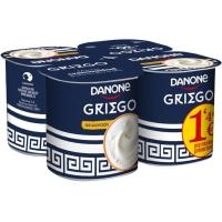 Griego sabor natural azucarado DANONE, pack 4x110 g