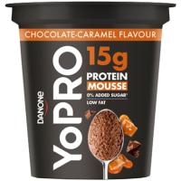 Mousse de caramelo salado y chocolate YOPRO, tarrina 150 g
