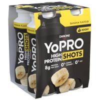 Preparado lácteo líquido de plátano YOPRO, pack 4x100 g