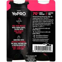 Preparado lácteo líquido de frutos rojos YOPRO, pack 4x100 g
