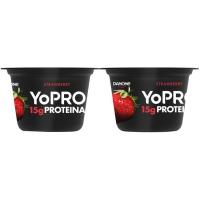 Preparado lácteo de fresa YOPRO, pack 2x160 g