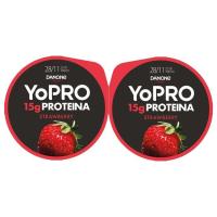 Preparado lácteo de fresa YOPRO, pack 2x160 g