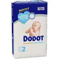 DODOT SENSITIVE TALLA 2 DE 4-8 KG 34 UNIDADES