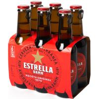 Cerveza easy open ESTRELLA DAMM, 6x20 cl