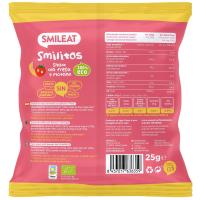 Smilitos de fresa y plátano eco SMILEAT, bolsa 25 g