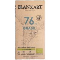 Xocolata Negra Ecològica 76% Cacau Brasil BLANXART, 100G