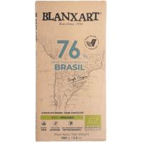 Xocolata Negra Ecològica 76% Cacau Brasil BLANXART, 100G