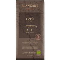 Xocolata ecològic 77% Cacau Perú BLANXART, rajola 100 g