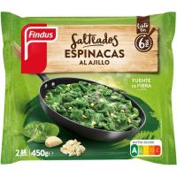 Espinacas al ajillo FINDUS, bolsa 450 g