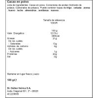 Cacau en pols DR. OETKER, caixa 100 g