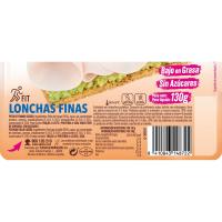 Pechuga pollo +proteinas ELPOZO, lonchas finas, bandeja 130 g