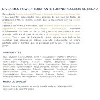 Crema hidratante antiedad 2en1 NIVEA MEN, dosificador 50 ml