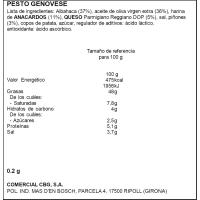 Salsa pesto genovese DE CECCO, flascó 190 g