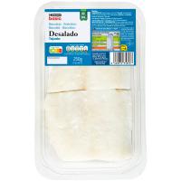 Tajada de bacalao desalado EROSKI BASIC, bandeja 250 g