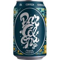 Cervesa lager BARCELONA, lata 0,33l