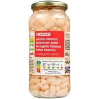 Alubia blanca cocida EROSKI, frasco 400 g