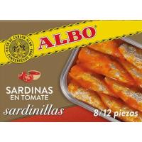 Sardinetes en tomàquet ALBO, llauna 105 g