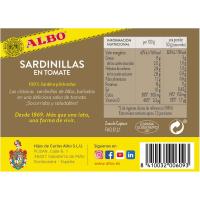 Sardinetes en tomàquet ALBO, llauna 105 g