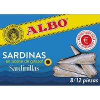 Sardinetes en oli de gira-sol ALBO, llauna 105 g