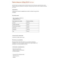 Tahin blanco eco VERITAS, frasco 225 g