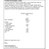 Tortitas proteína SANTIVERI, pack 3x19 g