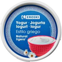 Yogur griego light 2% EROSKI, tarrina 1 kg