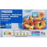 Musclos al natural de Galicia EROSKI, 69 g