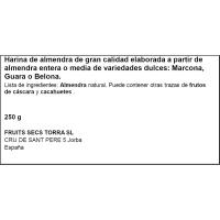 Farina d'ametlla TORRA, paquet 250 g