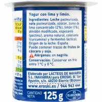 Iogurt grec amb llima-llimona EROSKI, 6x125 g