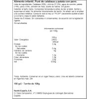 Potito de verduritas con pavo NESTLÉ, tarro 190 g