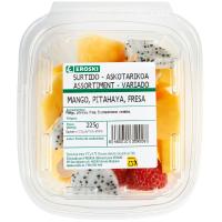 Mango-pitaya-maduixa EROSKI, terrina 225 g