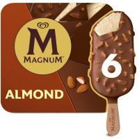 Helado de almendras MAGNUM, 6 uds, caja 492 g