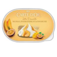 Gelat yoghurt mango passion fruit CARTE D'OR, terrina 466 g