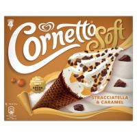 Cornetto soft stracciatella CORNETTO,  4 uds, caja 324 g