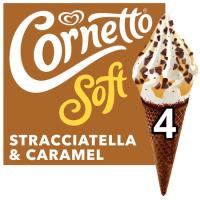 Cornetto soft stracciatella CORNETTO,  4 uds, caja 324 g